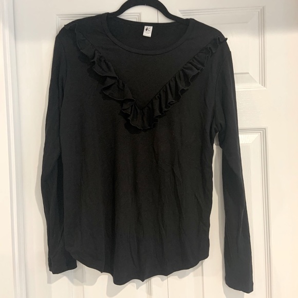 The Kindred Clothing Co Black Ruffled Shirt - Picture 1 of 1